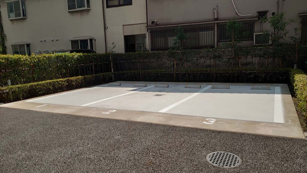 東京都世田谷区で行った鉄骨造機械式立体駐車場の解体工事｜平置きの駐車場へ変更